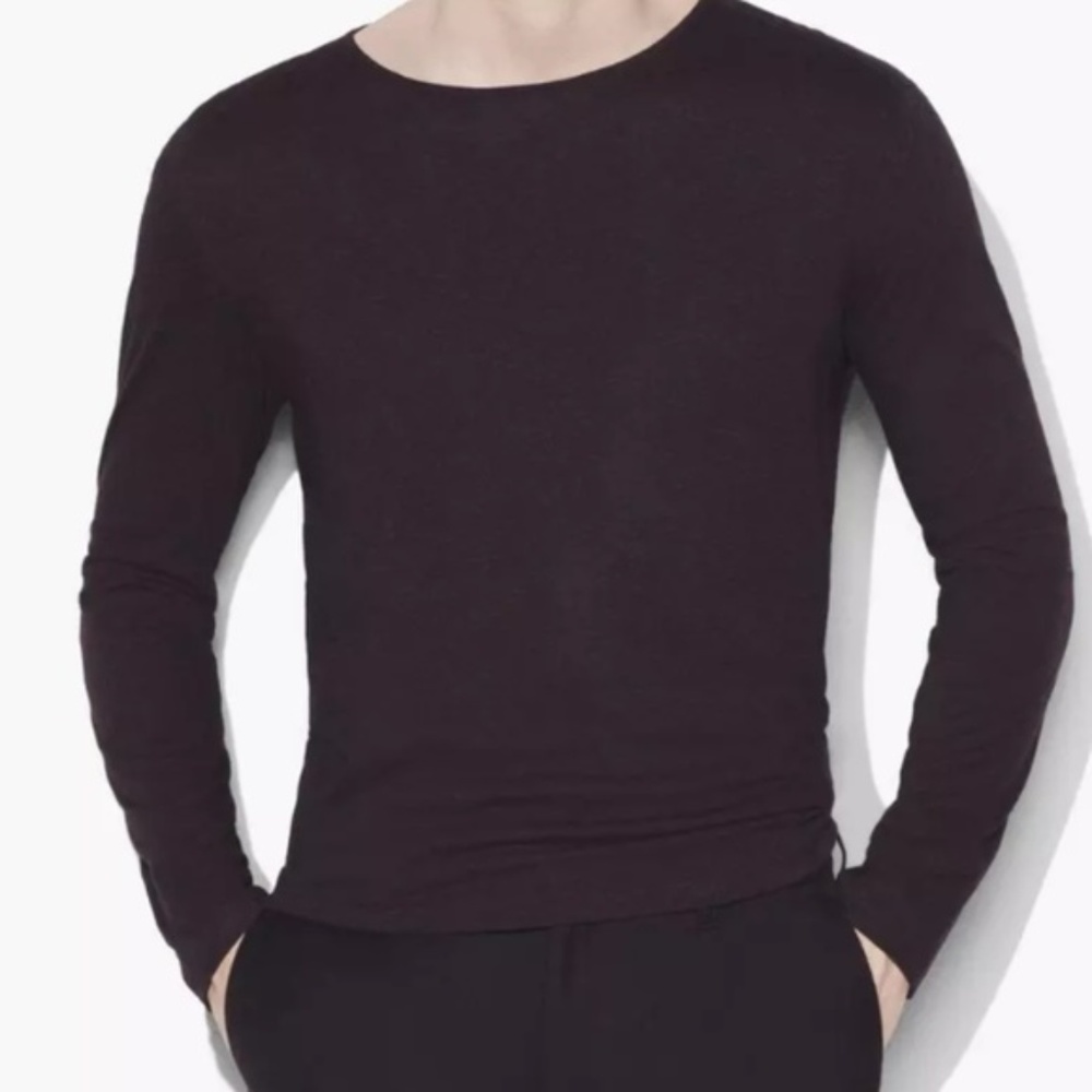 JOHN VARVATOS CREW NECK WITH SHOULDER DETAIL $168